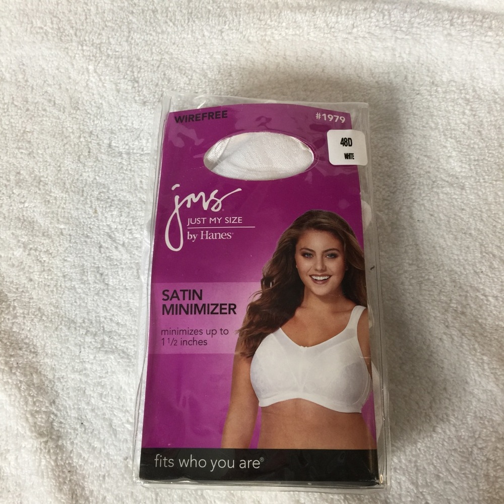 COPY - JMS White satin minimizer Bra 48D NEW